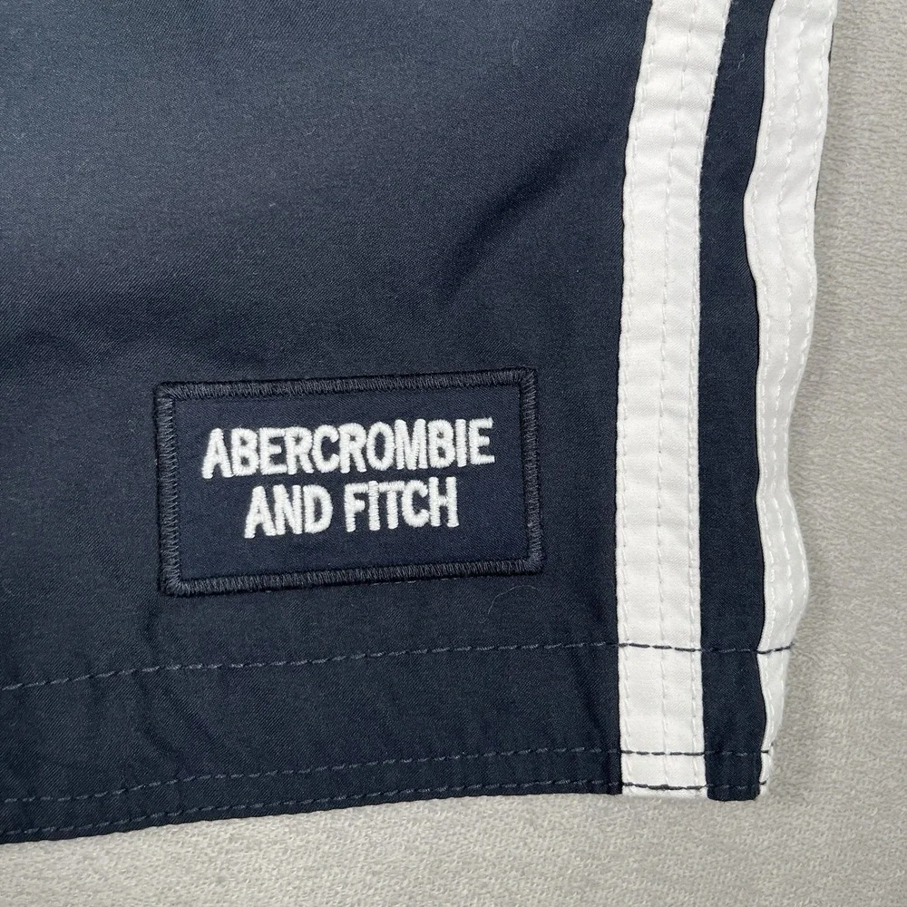 Vintage Abercrombie & Fitch‎ Men's XL Navy Mesh Lined Board Swim Shorts Trunks